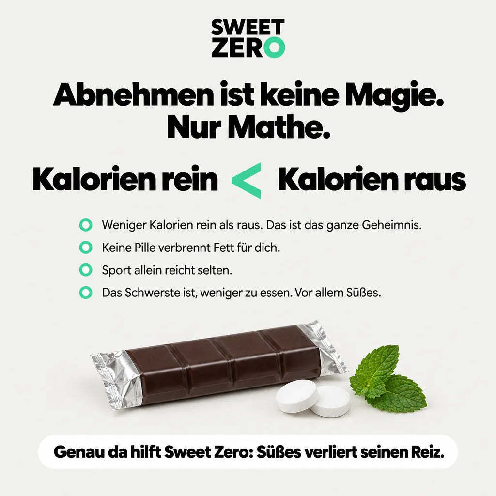 Abnehmen ist keine Magie, nur Mathe: Kalorien rein weniger als Kalorien raus